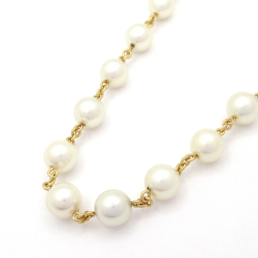 Tasaki Necklace 18K Yellow Gold Pearl